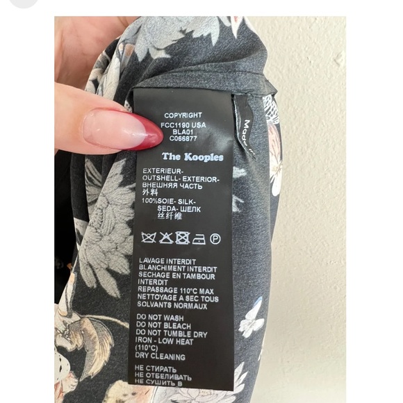 Kooples butterfly lace up shirt - Picture 9 of 9